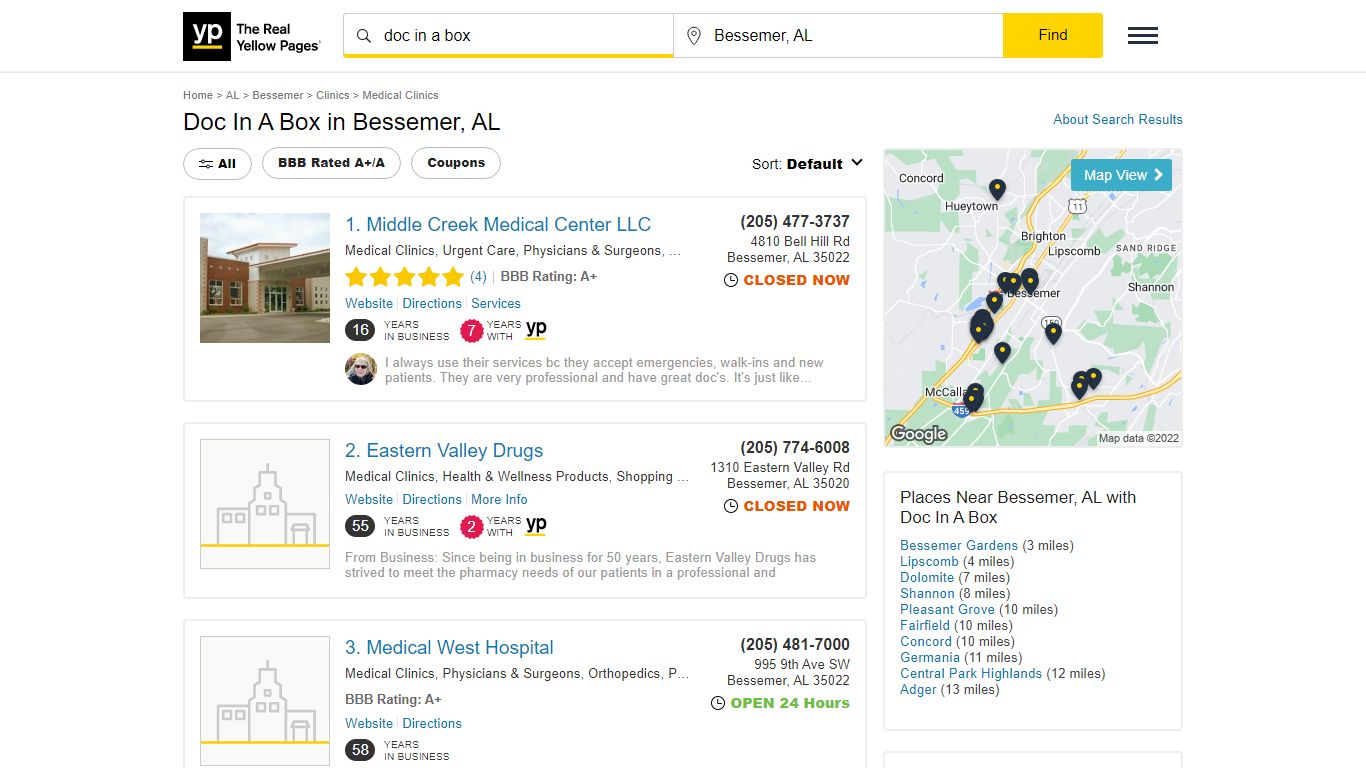Doc In A Box in Bessemer, AL with Reviews - YP.com - Yellow Pages